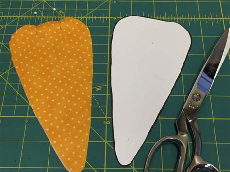 Fabric Carrot Template