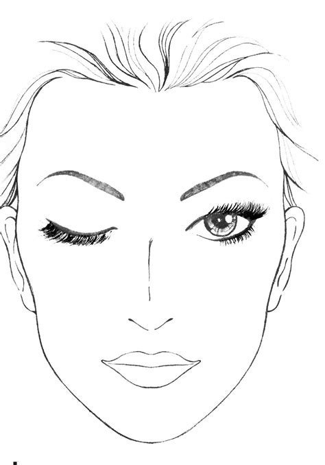 Face Makeup Template
