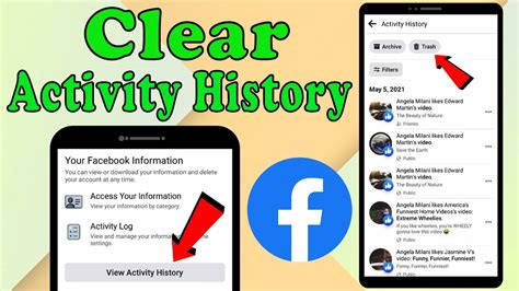 Facebook Activity History