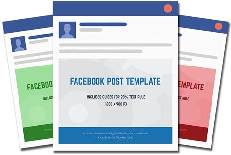 Facebook Post Template Editable Free