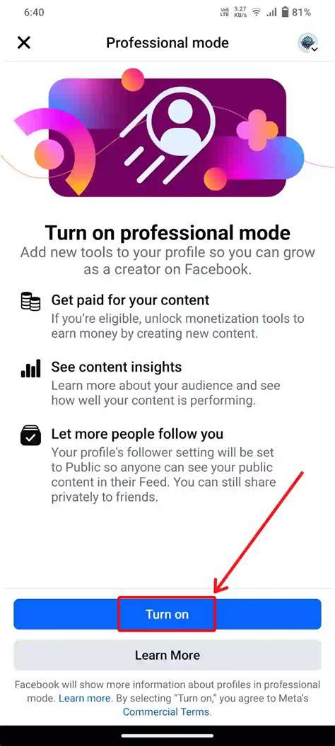 Facebook Professional Mode Logo