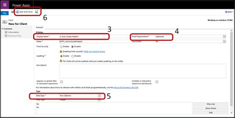 Facebook settings should have all required fields