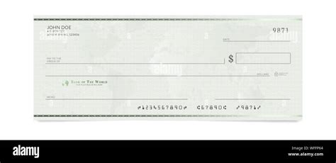 Fake Cheque Template