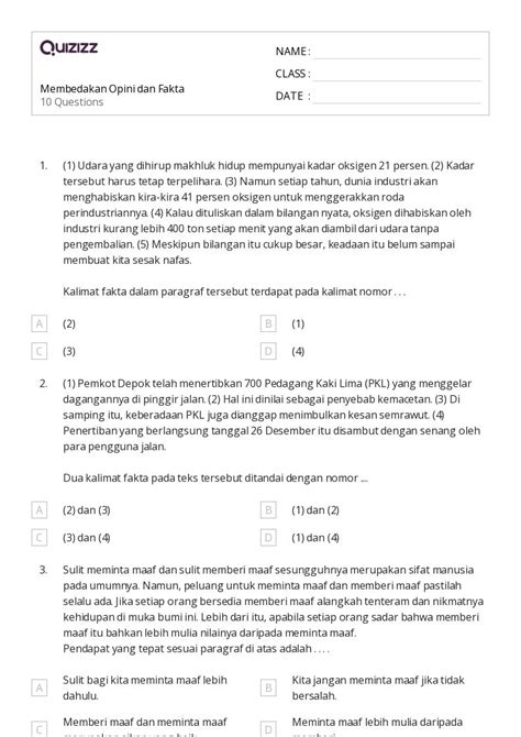 Fakta vs Opini