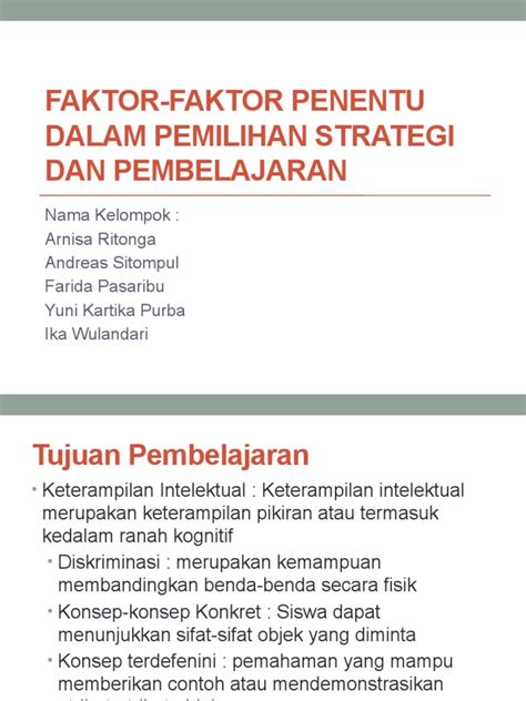 Faktor Penentu TDP