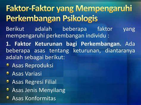 Faktor Psikologis
