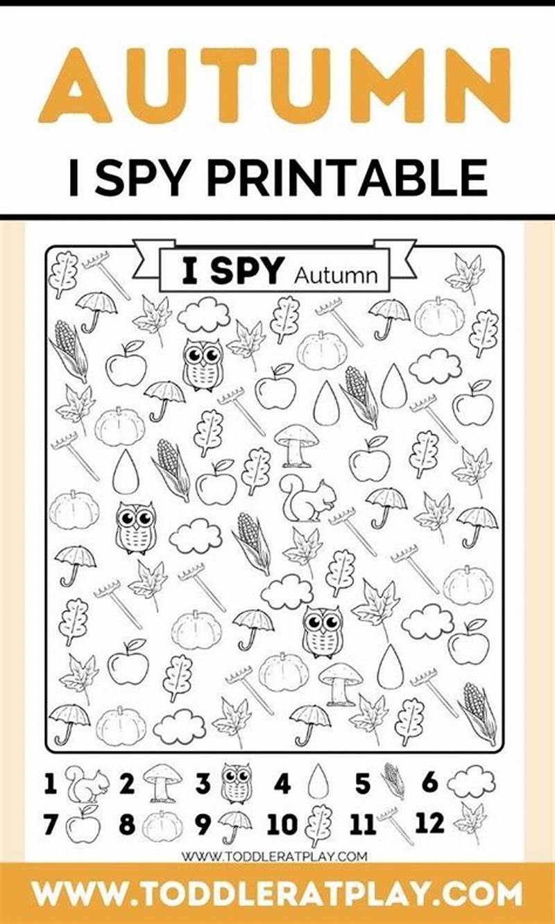 Fall Activity Sheets Printable