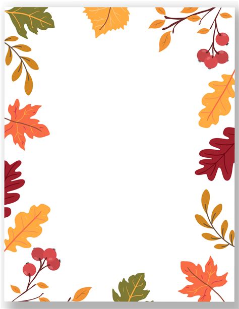 Fall Border Template