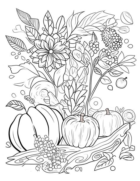 Fall Coloring Printable
