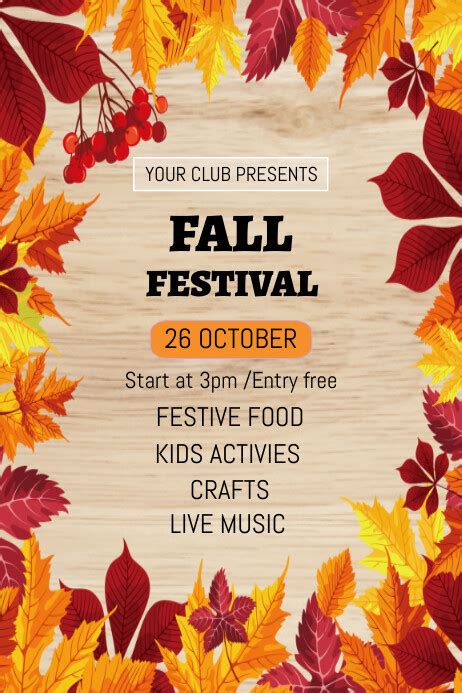 Fall Festival Flyer Template