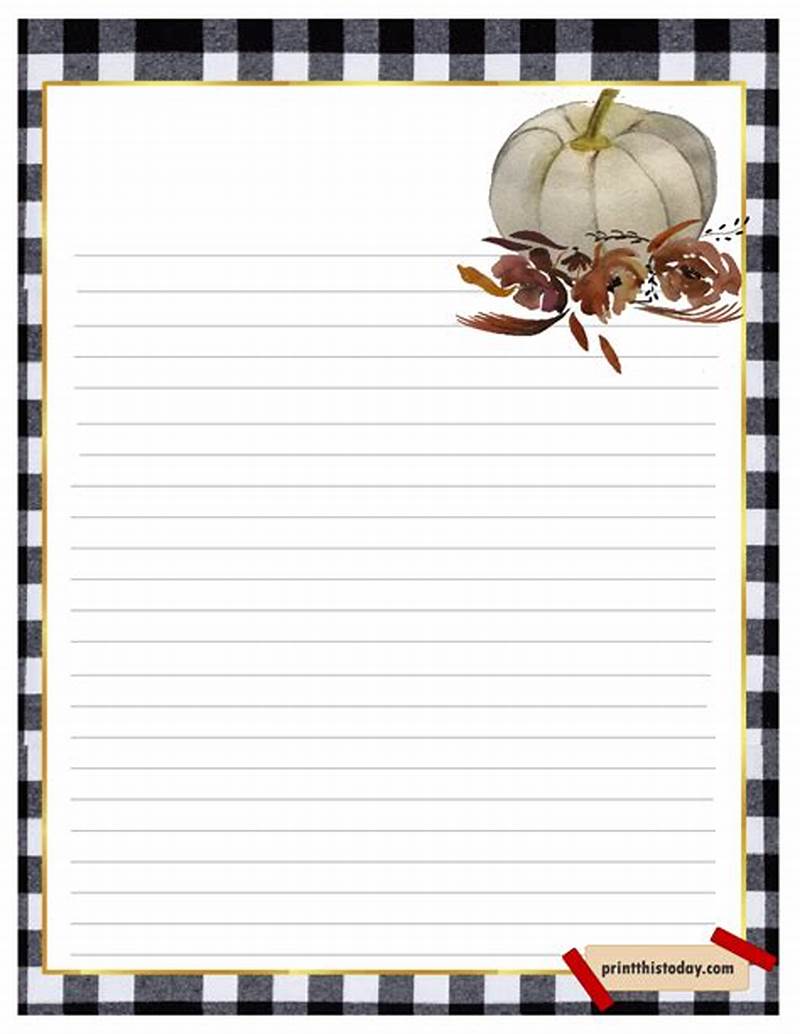 Fall Printable Writing Paper