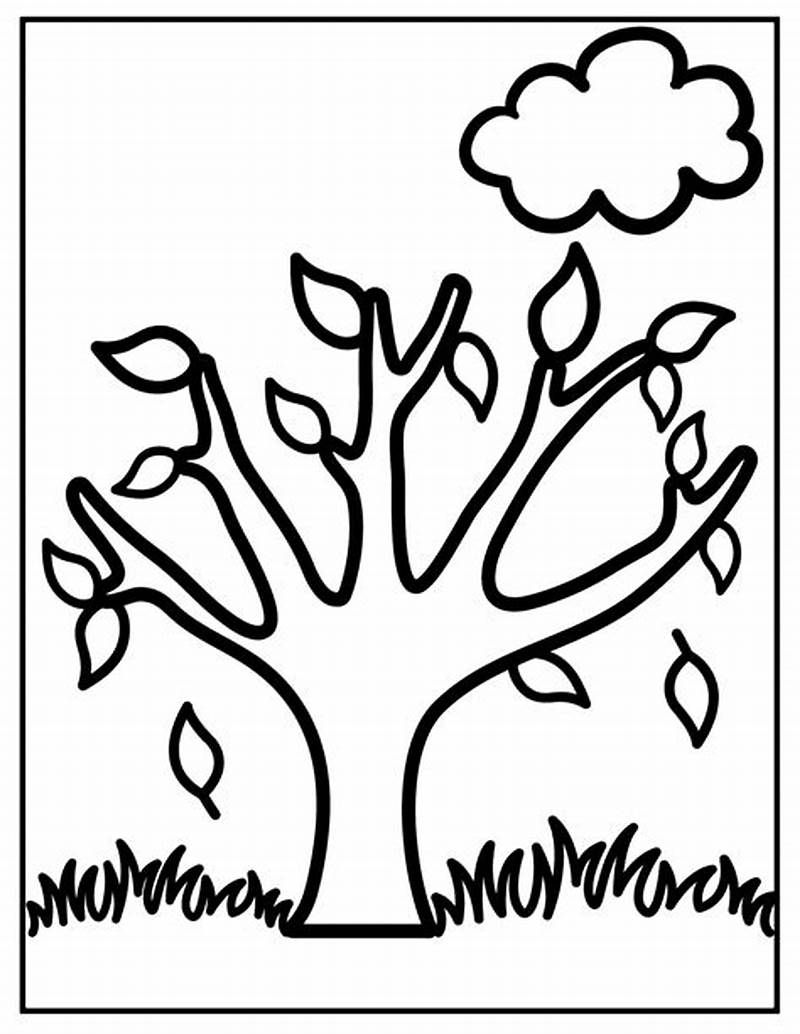 Fall Tree Coloring Pages