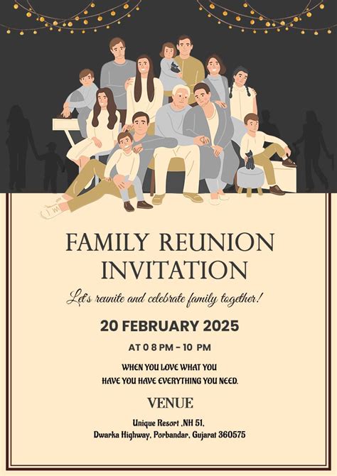 Family Gathering Invitation Templates