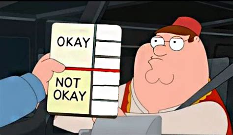 Family Guy Okay Not Okay Chart
