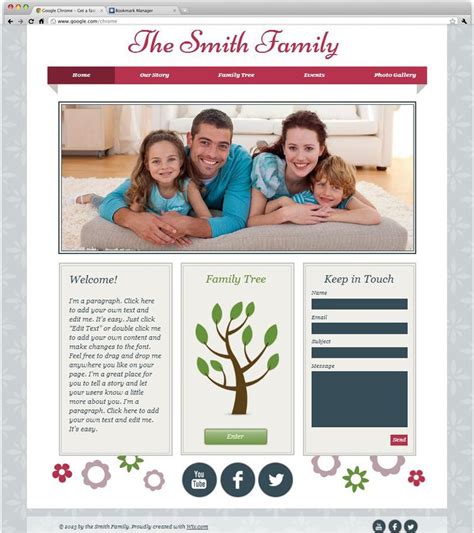 Family History Website Template