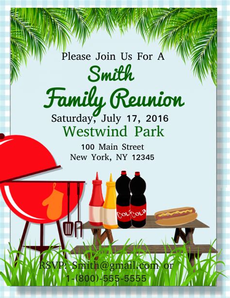 Family Reunion Flyer Template Free