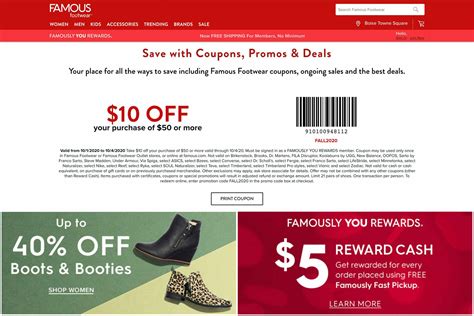 Famous Footwear Printable Coupons In Store 2015