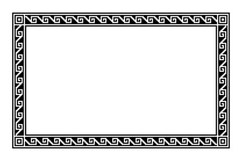 Fancy Gold Aztec Border Template Free
