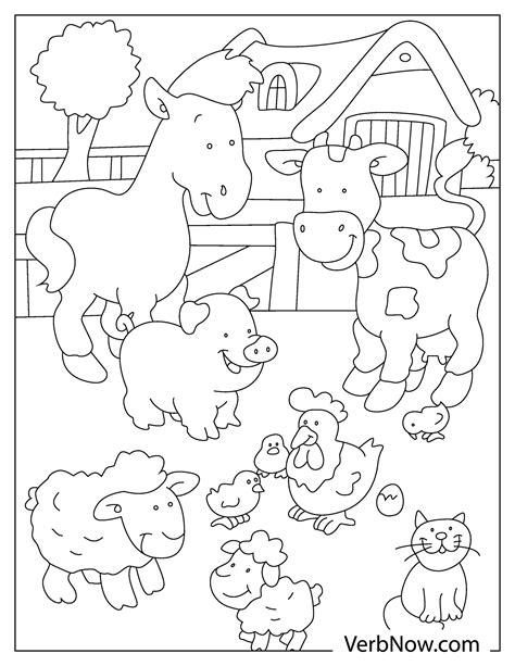 Farm Animals Colouring Pages Printable