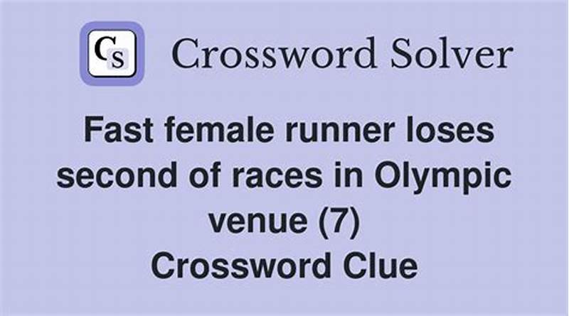 Fast Runner Crossword