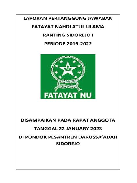 Apa Itu Fatayat NU Ranting