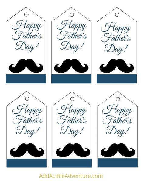 Father's Day Gift Tags Free Printable