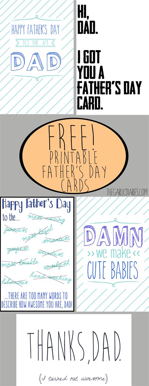 Fathers Day Free Printable
