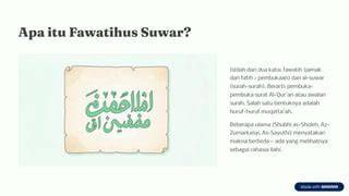 Fawatihus Suwar meaning