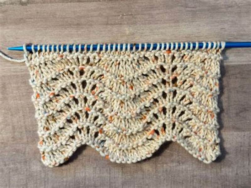 Feather And Fan Pattern In Knitting