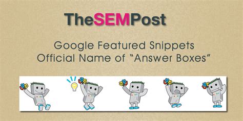 Featured Snippets and Answer Boxes