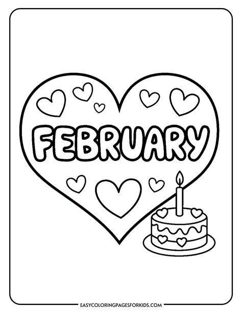 February Coloring Pages Printable