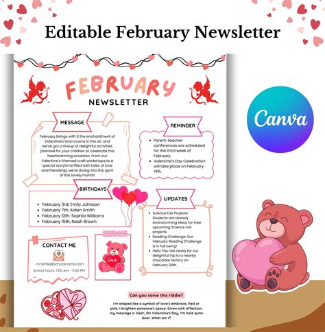 February Newsletter Template