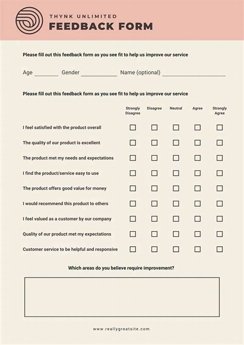 Feedback Form Examples
