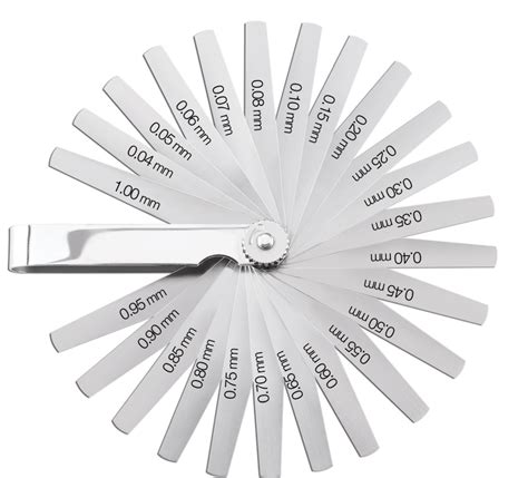 Feeler Gauge Measurement Chart