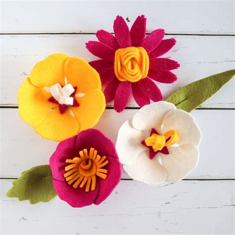 Felt Flower Template