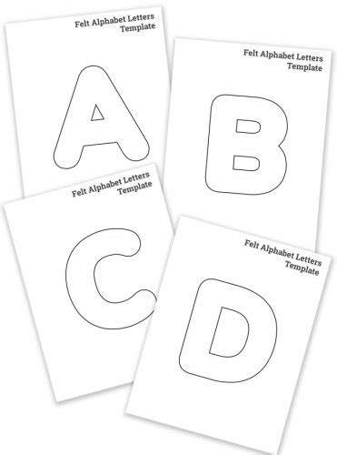 Felt Letter Template