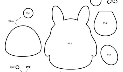 Felt Plushie Templates