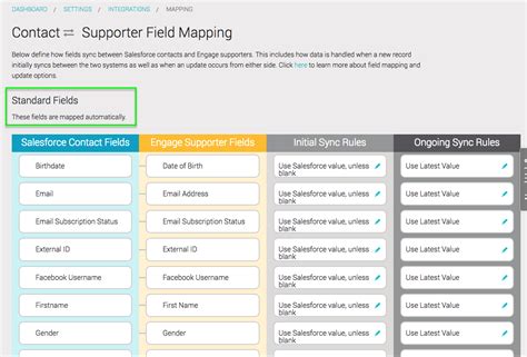 Field Mapping