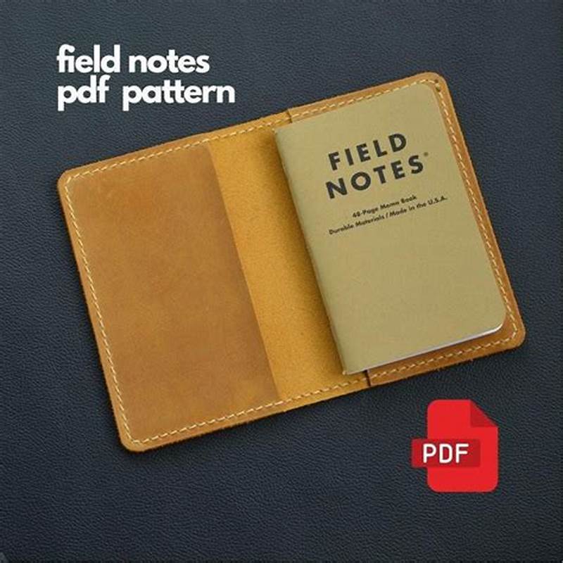 Field Notes Leather Cover Pattern Free