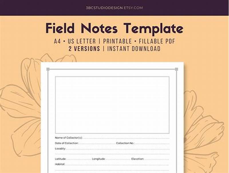 Field Notes Printable