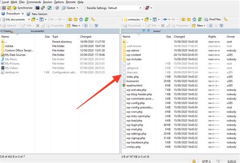 File .htaccess di server