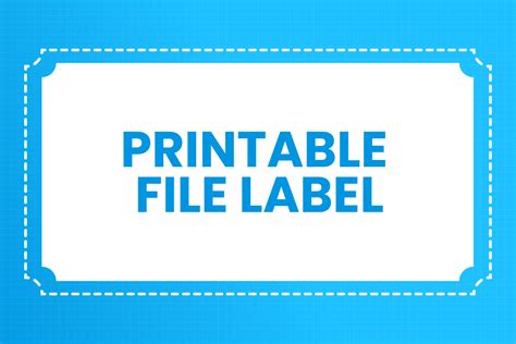 File Label Template