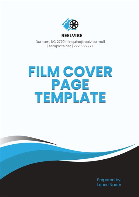 Film Cover Template
