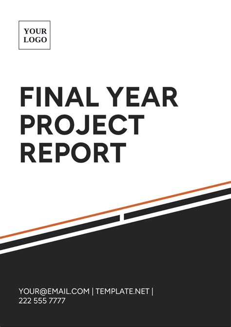Final Year Project Report Template Word Free Download