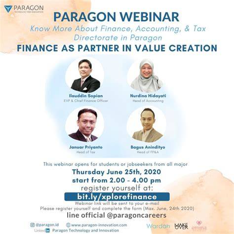 Finance Business Partner Paragon Corp