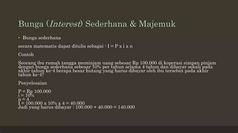 Financial Interest Bunga Uang