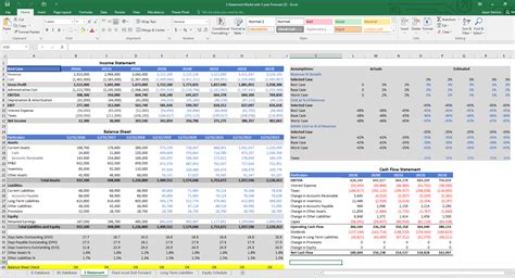 Financial Model In Excel Template