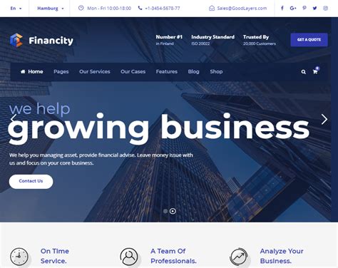 Financial Website Templates