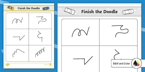 Finish The Doodle Printable Free