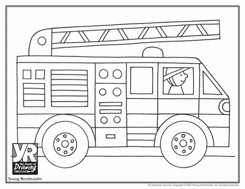 Fire Engine Coloring Pages Printable